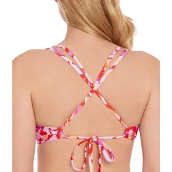 Printed Nylon Bikini Swim top
