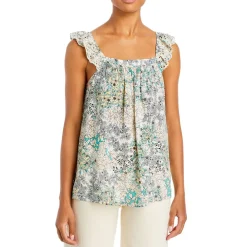 Printed Off The Shoulder Tank Top