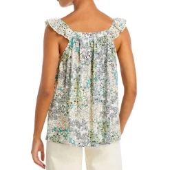 Printed Off The Shoulder Tank Top