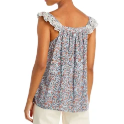 Printed Off The Shoulder Tank Top