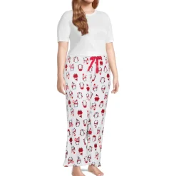 Printed Plush Straight Leg Lounge Pants