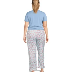 Printed Plush Straight Leg Lounge Pants