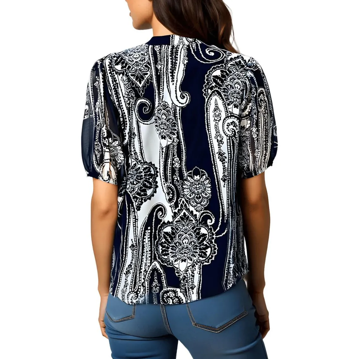 Printed Recycled Blouse