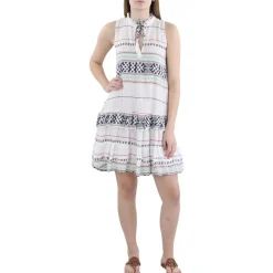 Printed Ruffled Mini Dress