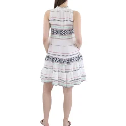 Printed Ruffled Mini Dress