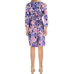 Printed Scuba Sheath Dress