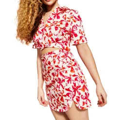 Printed Short Mini Skirt