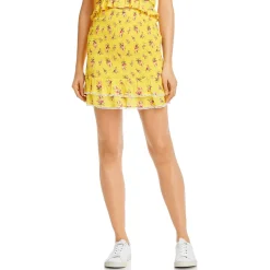 Printed Smocked Mini Skirt