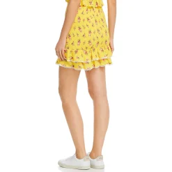 Printed Smocked Mini Skirt