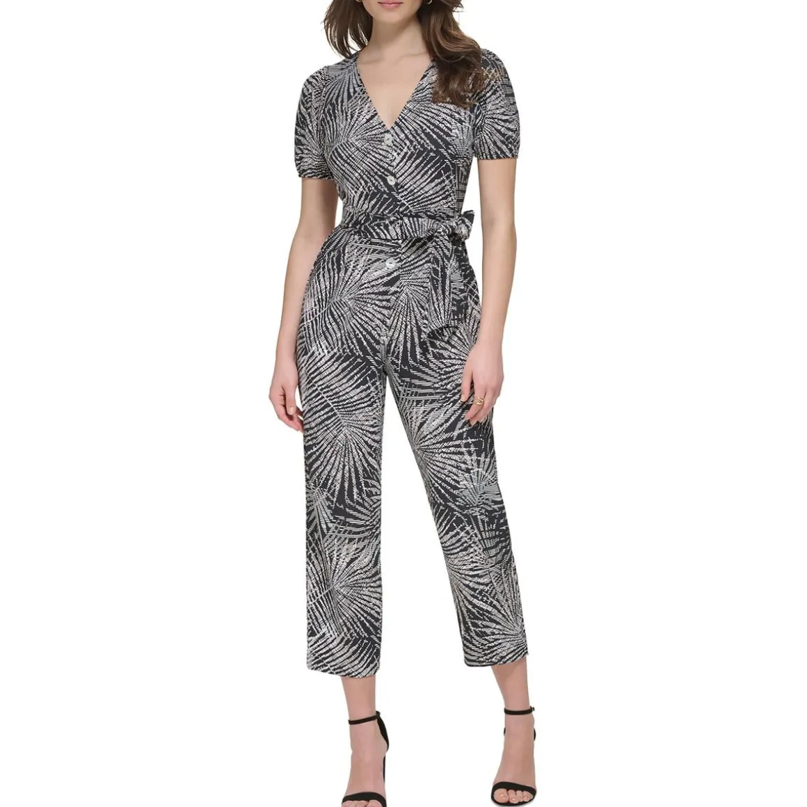 Printed Wide Leg Jumpsuit