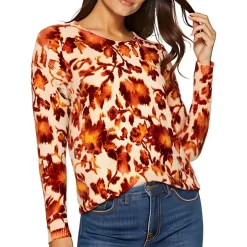 Printed Wool Pullover Sweater