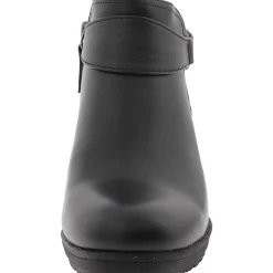 Prue Buckle Faux Leather Booties