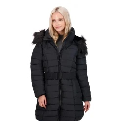 Puffer Coat for Women - Mid-Length Quilted Warm Winter Jacket