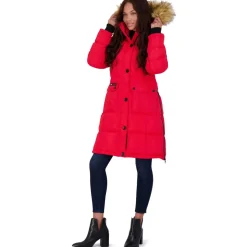 Puffer Coat for Women- Long Faux Fur Insulated Winter Jacket