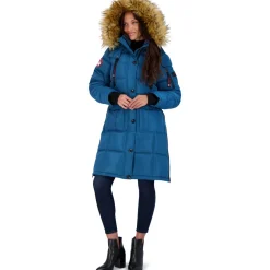 Puffer Coat for Women- Long Faux Fur Insulated Winter Jacket