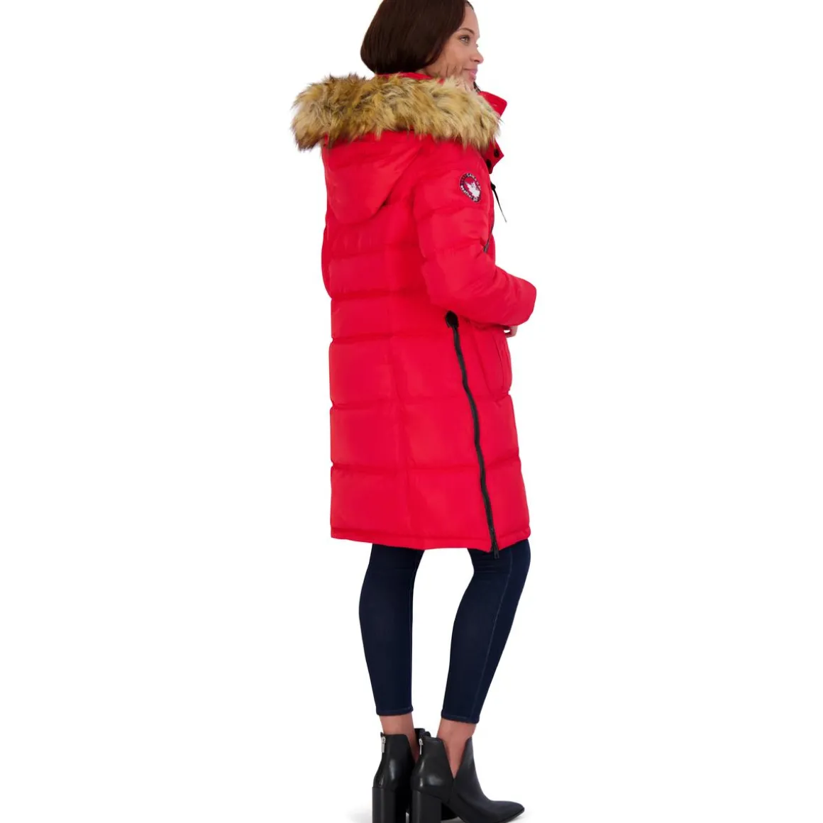Puffer Coat for Women- Long Faux Fur Insulated Winter Jacket