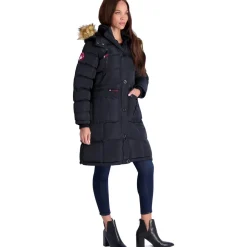 Puffer Coat for Women- Long Faux Fur Insulated Winter Jacket