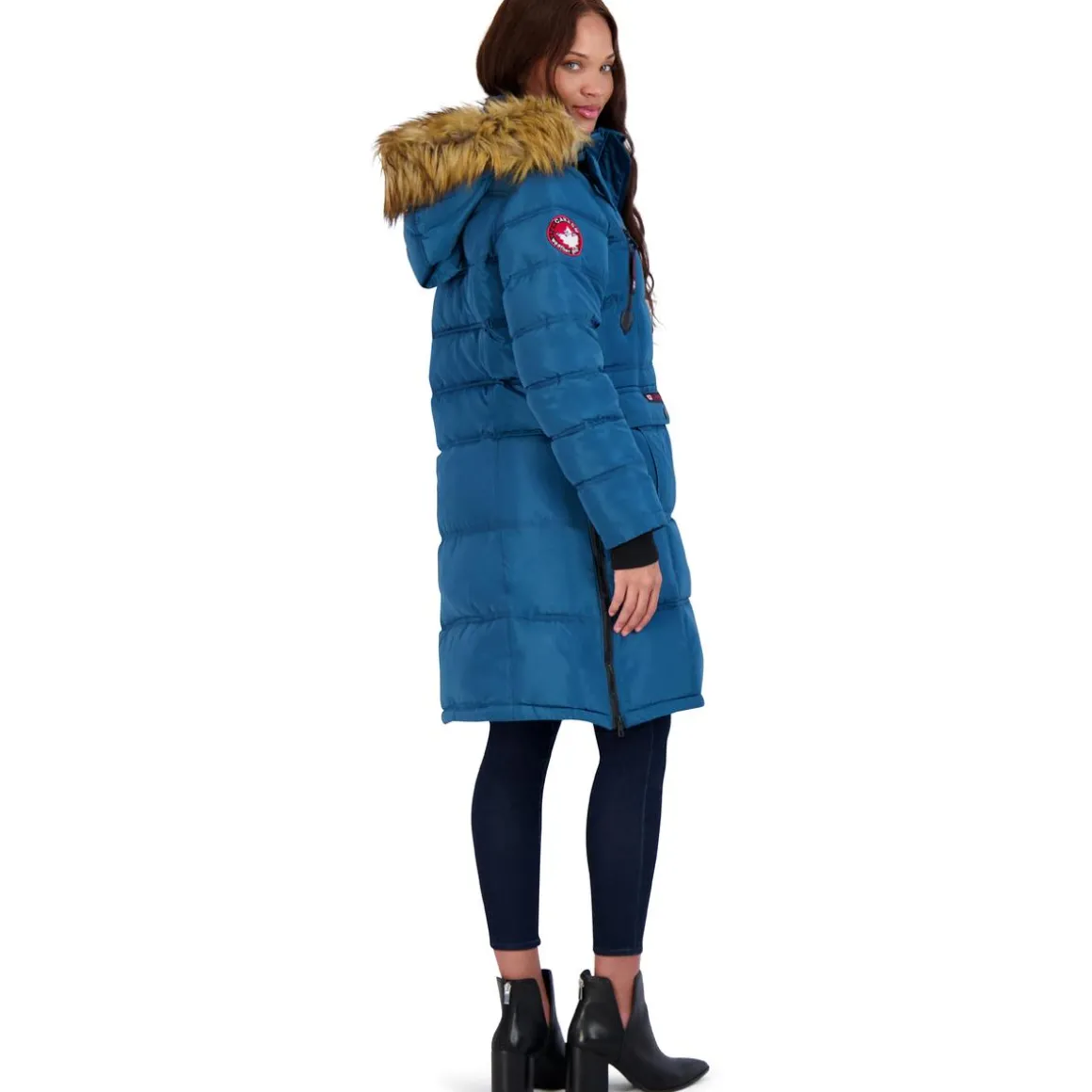 Puffer Coat for Women- Long Faux Fur Insulated Winter Jacket