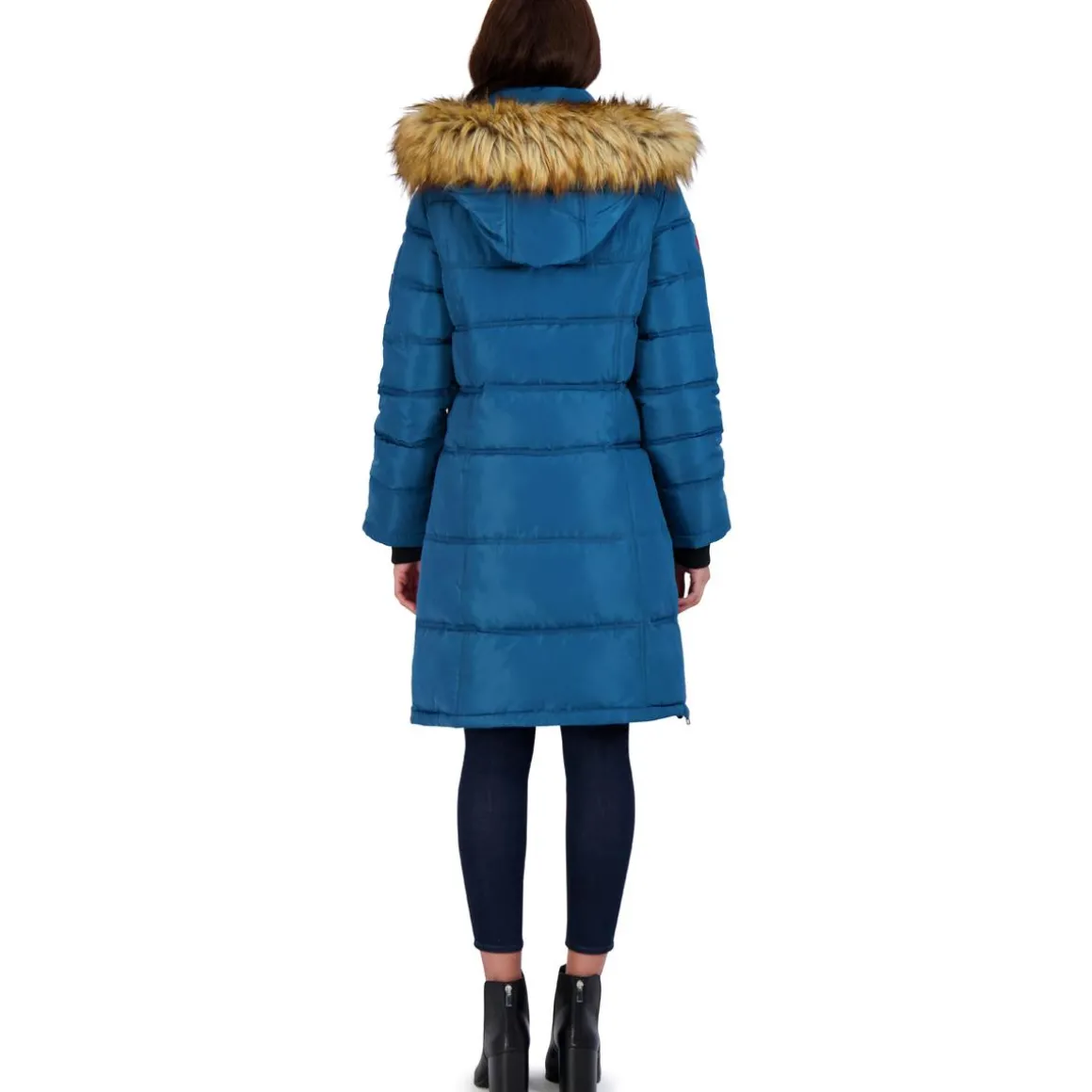 Puffer Coat for Women- Long Faux Fur Insulated Winter Jacket