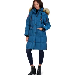 Puffer Coat for Women- Long Faux Fur Insulated Winter Jacket