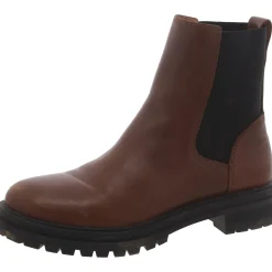 Pull-On Chelsea Lugsole Boots Comfort Insole Mid-Calf Boots