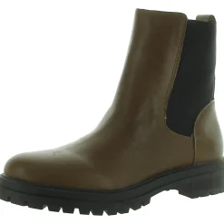 Pull-On Chelsea Lugsole Boots Comfort Insole Mid-Calf Boots