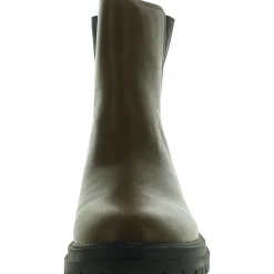 Pull-On Chelsea Lugsole Boots Comfort Insole Mid-Calf Boots