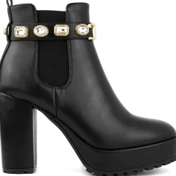 Python Faux Leather Chelsea Boots