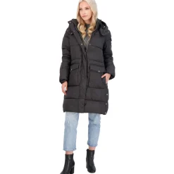 Quilted Faux Fur Lined Long Winter Puffer Coat