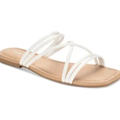 Quinley Slip On Square Toe Strappy Sandals