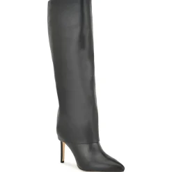 Radish 3 Zipper Faux Leather Knee-High Boots