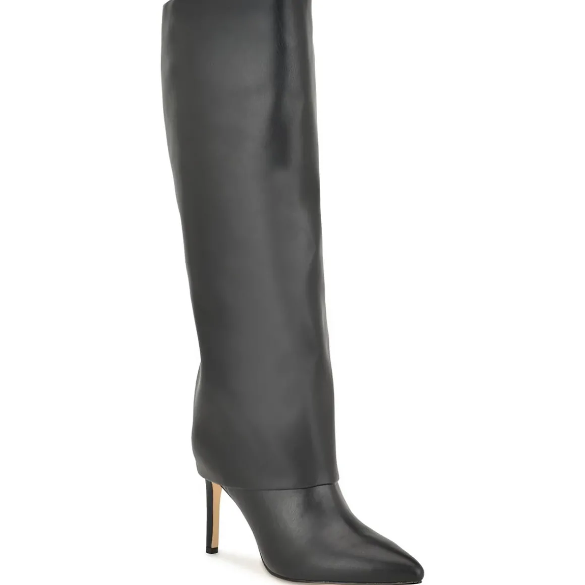 Radish 3 Zipper Faux Leather Knee-High Boots