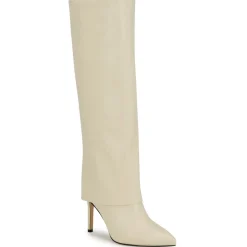 Radish 3 Zipper Faux Leather Knee-High Boots