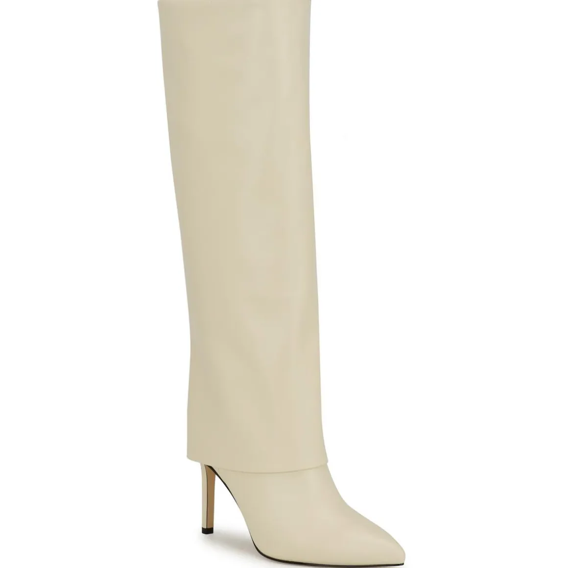 Radish 3 Zipper Faux Leather Knee-High Boots