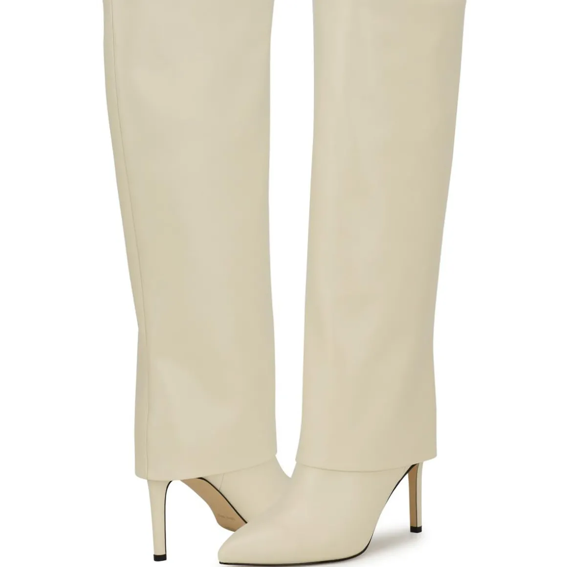 Radish 3 Zipper Faux Leather Knee-High Boots