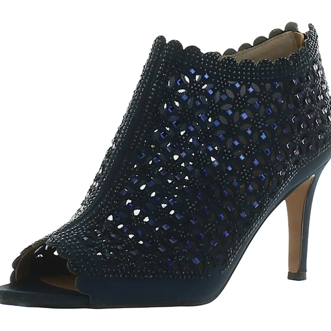 Radita Satin Embellished Booties