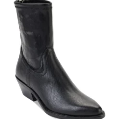 Raelani Faux Leather Pointed Toe Ankle Boots