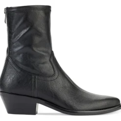 Raelani Faux Leather Pointed Toe Ankle Boots