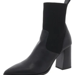 Rafael Faux Leather Pointed Toe Ankle Boots