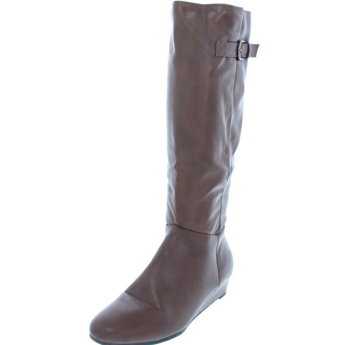 Rainne Faux Leather Knee-High Riding Boots
