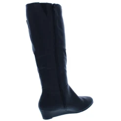Rainne Faux Leather Knee-High Riding Boots