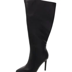 Rajelxwc Faux Suede Wide Calf Knee-High Boots