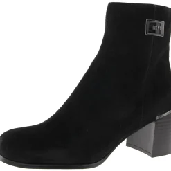 Ranya Zipper Suede Booties