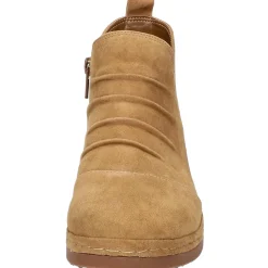 Raquel Suede Round Toe Ankle Boots
