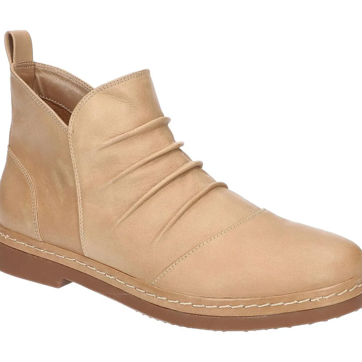 Raquel Zipper Leather Booties