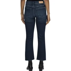 Raw Hem Denim Bootcut Jeans