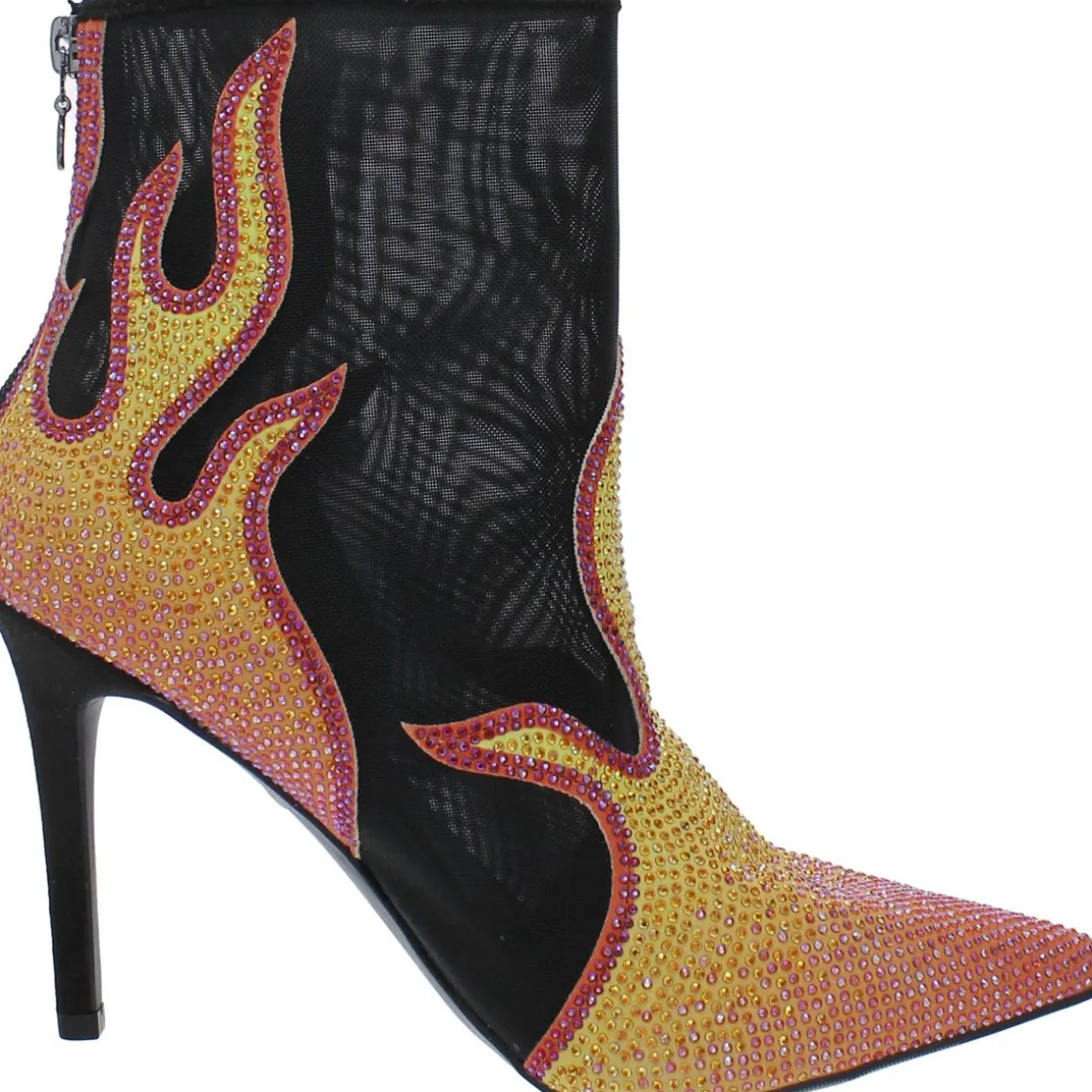 Rayenn Faux Suede Rhinestone Ankle Boots