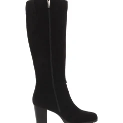 Reach Up Faux Suede Zip Up Knee-High Boots