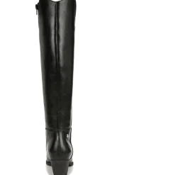 Reese Faux Leather Block Heel Knee-High Boots