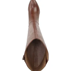 Reese Faux Leather Block Heel Knee-High Boots